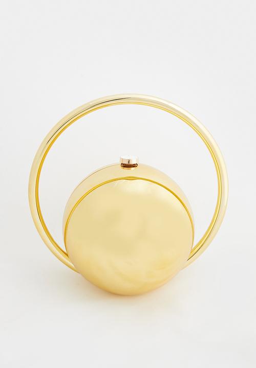 Tessa Design - Georgina Sculptural Sphere Clutch Bag - Gold
