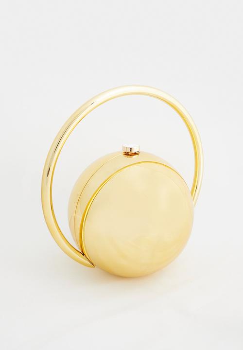 Tessa Design - Georgina Sculptural Sphere Clutch Bag - Gold