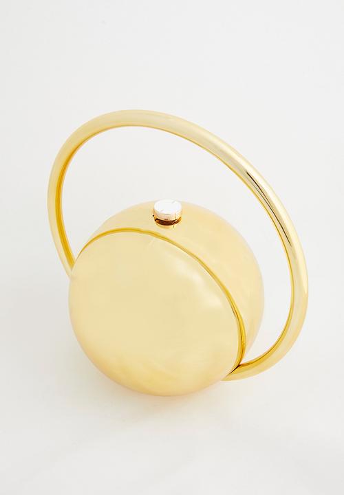 Tessa Design - Georgina Sculptural Sphere Clutch Bag - Gold