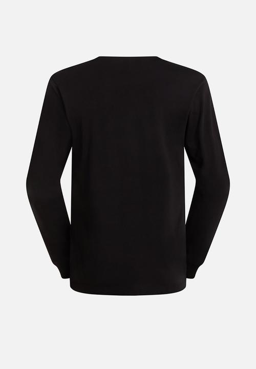 The North Face - EVOLUTION SIMPLE DOME  LONG Sleeve Tee -   TNF BLACK