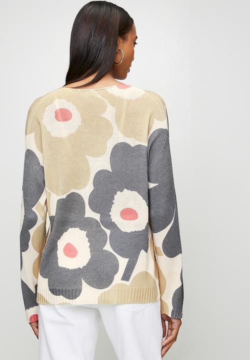 Izabel London - Viscose Blend Long sleeve Knitwear Top - multi
