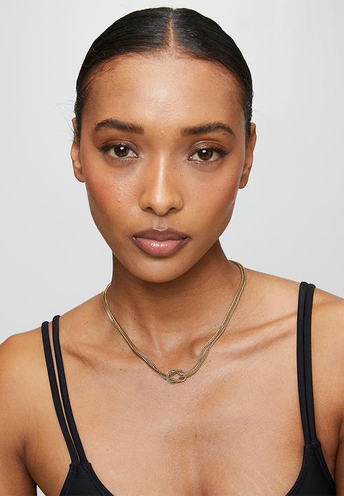 Zoe on Trend - Trendy Love-Knot Necklace - Gold