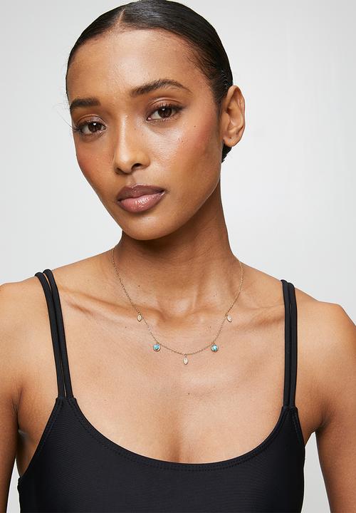 Zoe on Trend - Elegant Drop-Necklace - Gold
