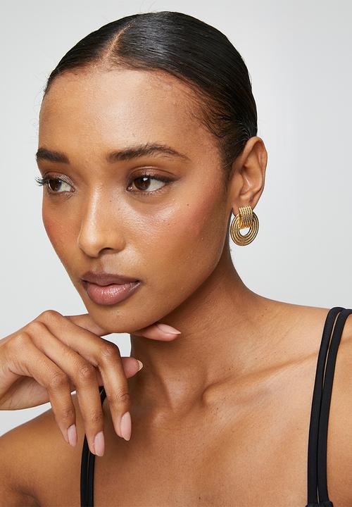 Zoe on Trend - Bold Designer Earrings - Gold