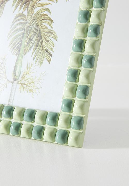 Sixth Floor - Checker Photo Frame Green 13x18cm