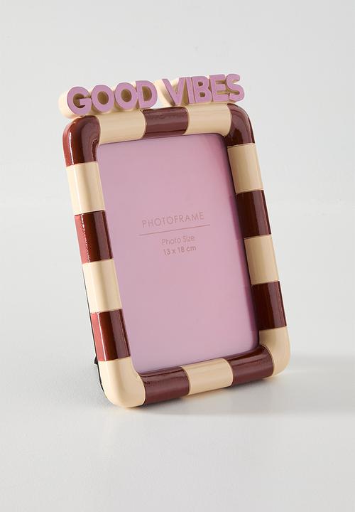Sixth Floor - Good Vibes Photo Frame Multi 13x18cm