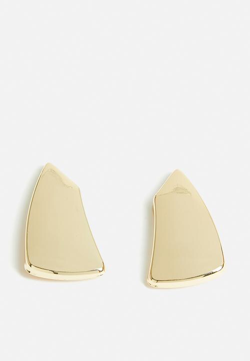 Tessa Design - Oriel Sculptural Studded Earrings-Gold