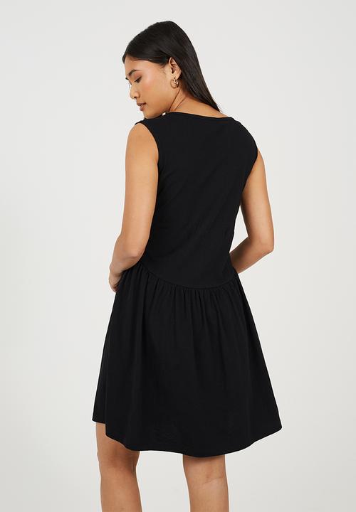 Brave Soul - Ladies Scoop Neck Mini Dress - Black