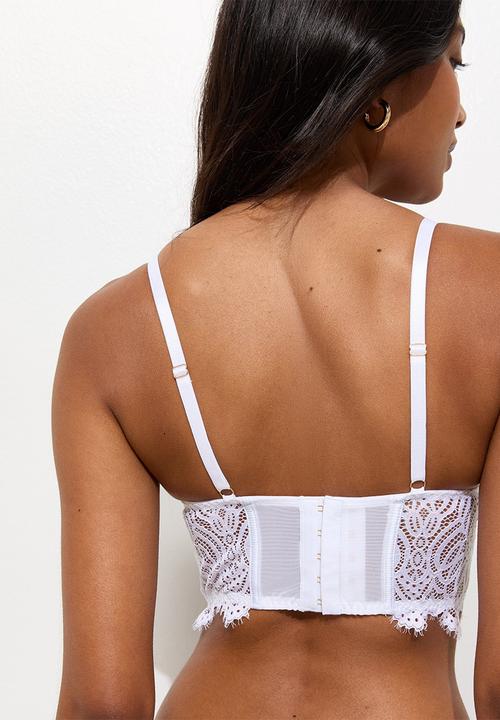 New Look - Corset lace festival - white