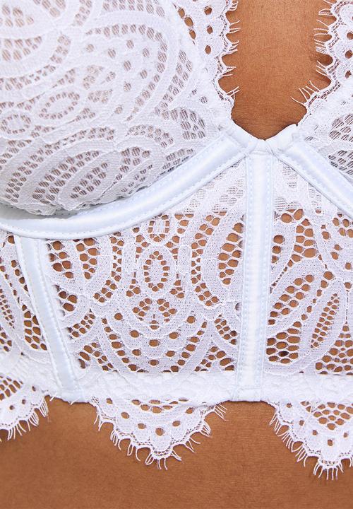 New Look - Corset lace festival - white