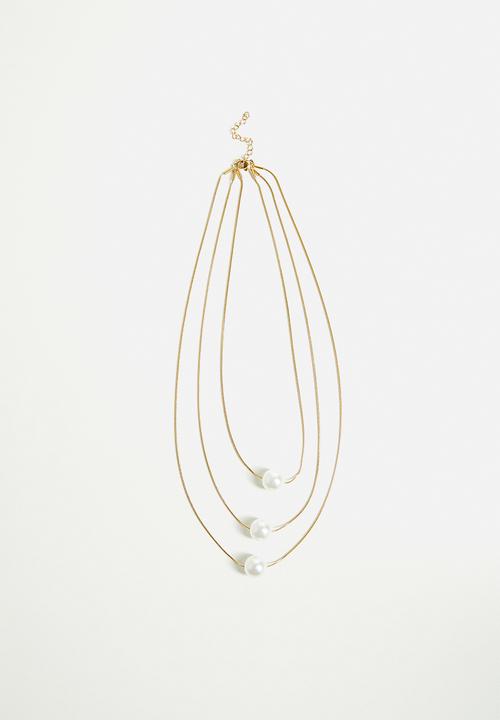 Tessa Design - Verity Pearl Pendant Necklace-Gold