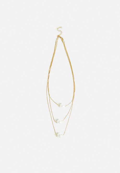 Tessa Design - Verity Pearl Pendant Necklace-Gold