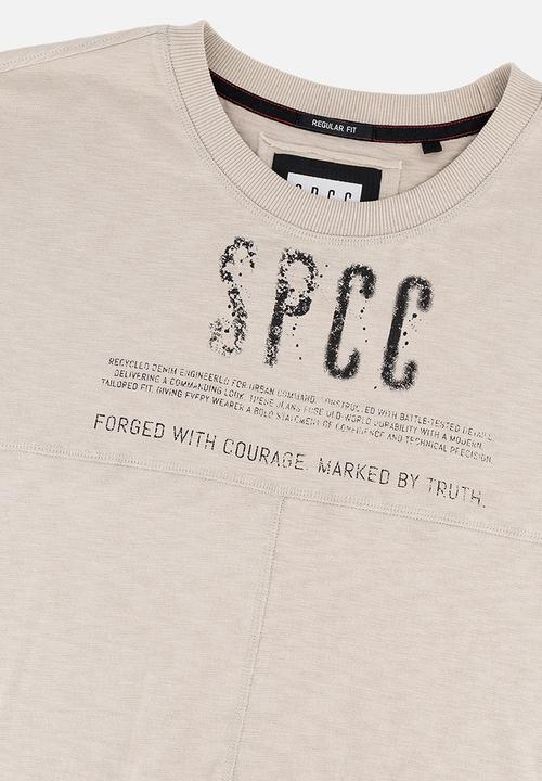 S.P.C.C - Troy Tee - Light Stone