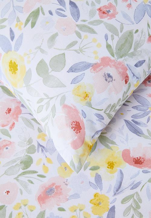 Sixth Floor - Annabelle Floral Cotton Blend Kids Duvet Set Multi