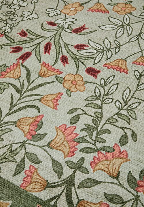 Sixth Floor - Brisbane Abelia Flora Rug - Green 