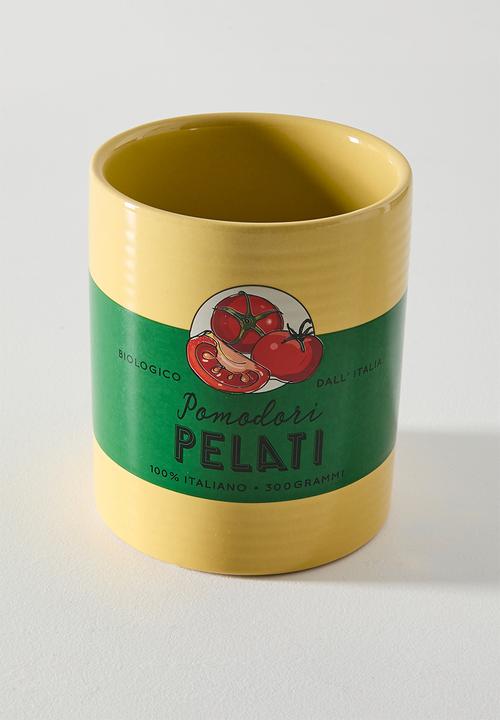 Sixth Floor - Pomodori Earthenware Untensil Holder Multi 11x11x13cm