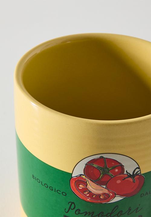 Sixth Floor - Pomodori Earthenware Untensil Holder Multi 11x11x13cm