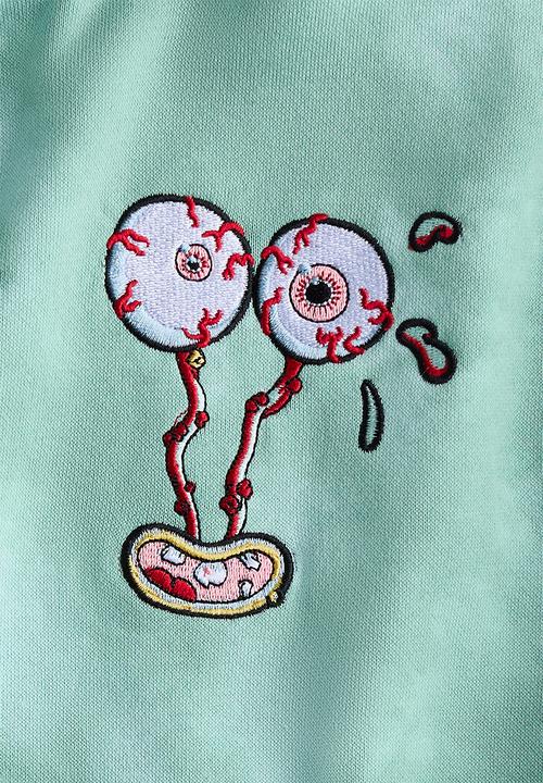 H&M - Printed hoodie - green/spongebob squarepants