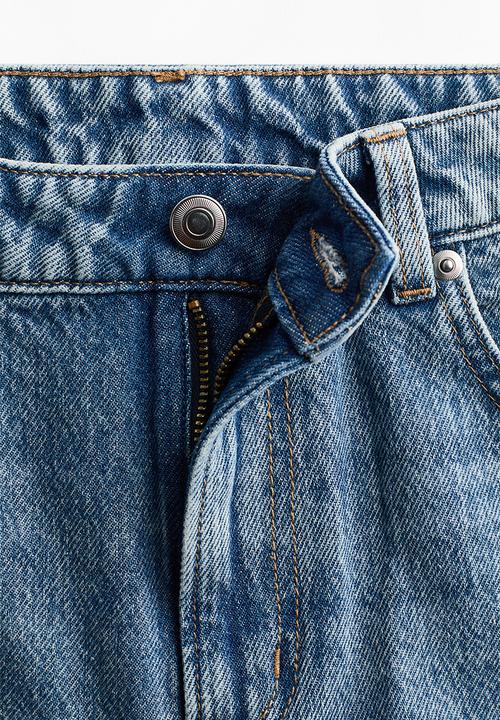 H&M - Wide high jeans - denim blue