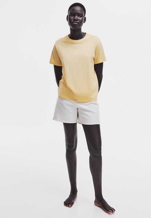 H&M - Cotton T-shirt - yellow