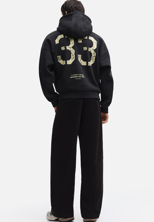 H&M - Loose fit hoodie - black/original