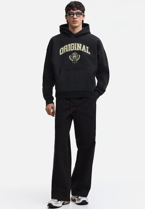 H&M - Loose fit hoodie - black/original