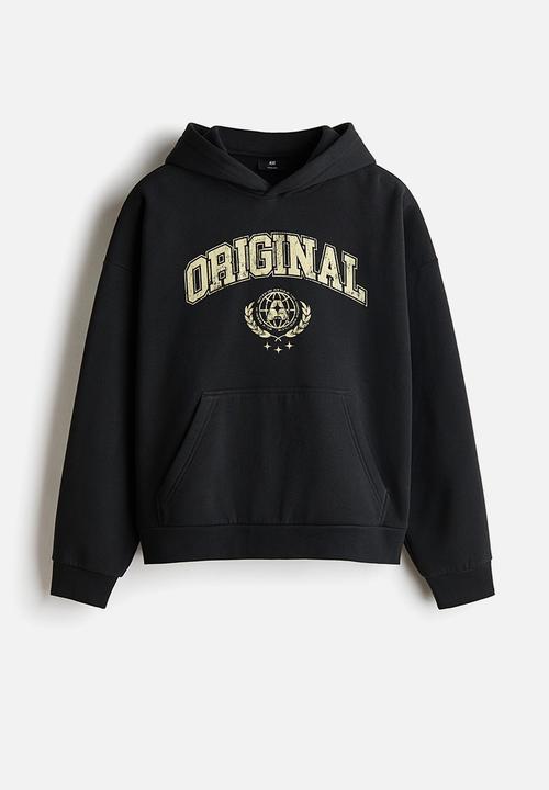 H&M - Loose fit hoodie - black/original