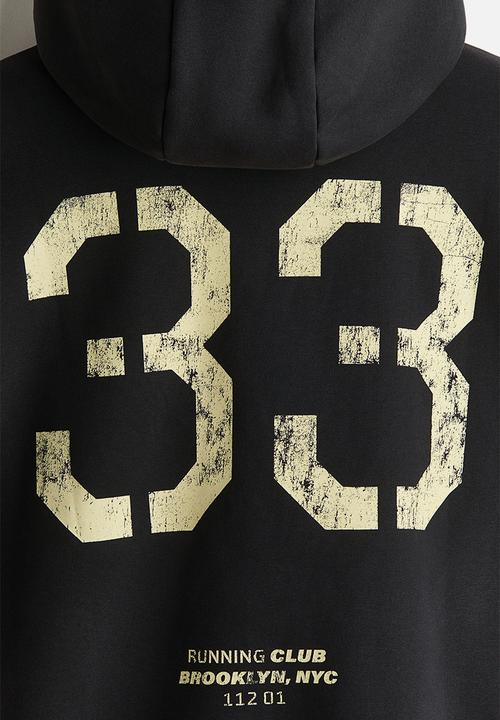 H&M - Loose fit hoodie - black/original