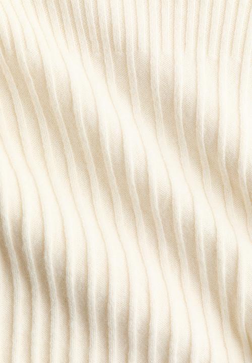 H&M - Rib-knit top - cream