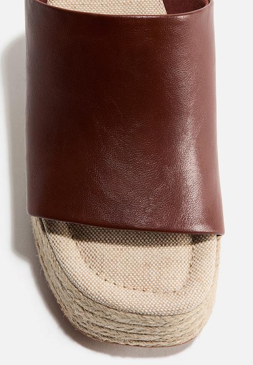 H&M - Heeled espadrilles - dark brown
