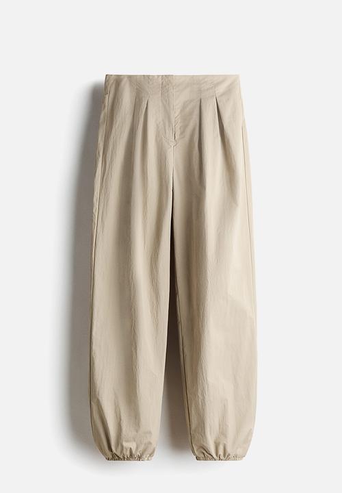 H&M - Balloon-leg nylon trousers - beige