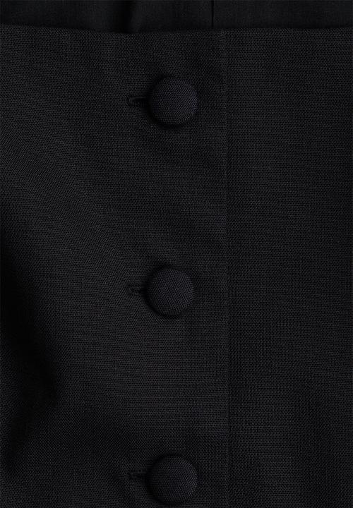 H&M - Square-neck blazer - black
