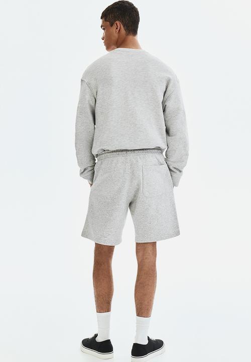 H&M - Regular fit sweatshorts - light grey marl