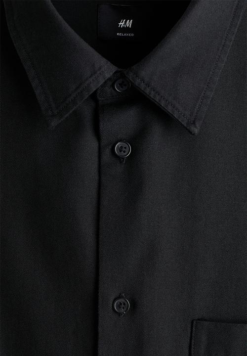 H&M - Relaxed fit shirt - black