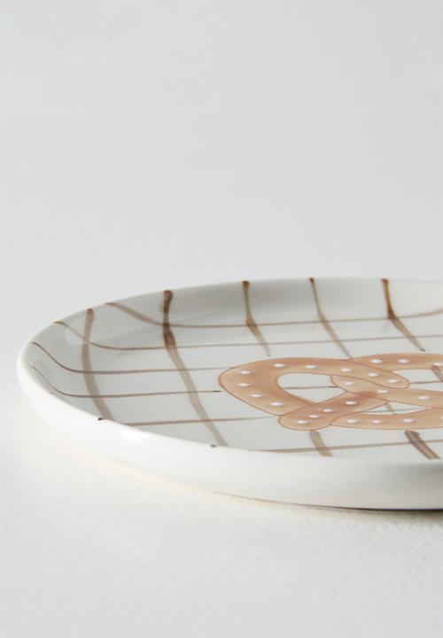 Sixth Floor - Pretzel Stoneware Tapas Plate Natural  