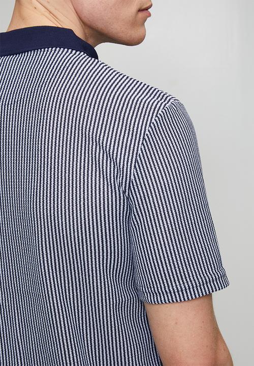 Brave Soul - Rigney Polo - Navy / Off White