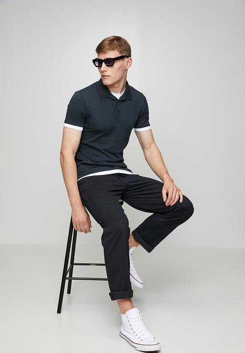 Brave Soul - Elgin Golfer - Dark Navy/ Optic White