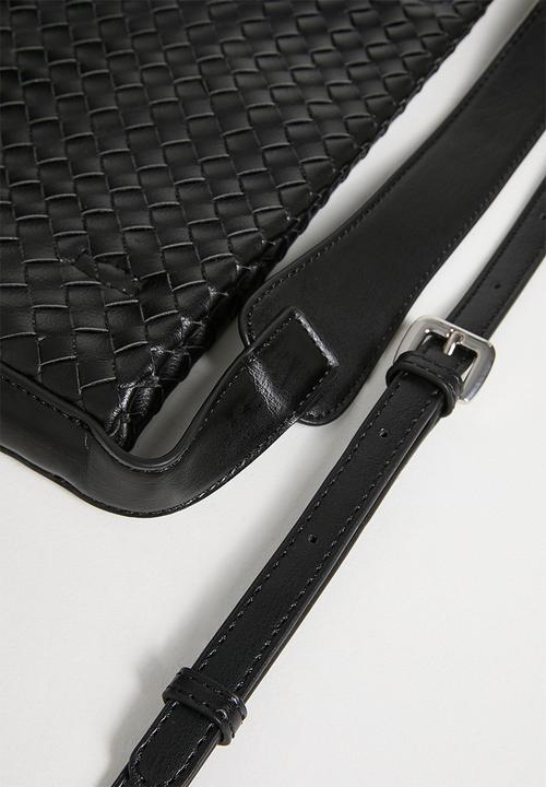 Tessa Design - Haloa Woven Shoulder Bag With Pouch - Black