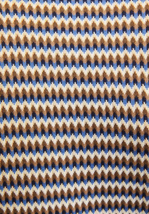 Pringle of Scotland - Damon Jacquard Multi Knitted Golfer - Navy