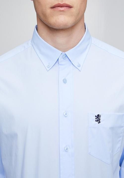 Pringle of Scotland - Pringle Jacob Long Sleeve Classic Stretch Shirt - Light Blue
