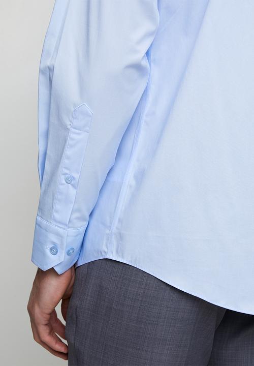 Pringle of Scotland - Pringle Jacob Long Sleeve Classic Stretch Shirt - Light Blue