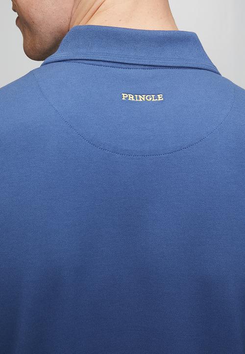 Pringle of Scotland - Pringle Adam Pique Golfer - Cobalt Blue