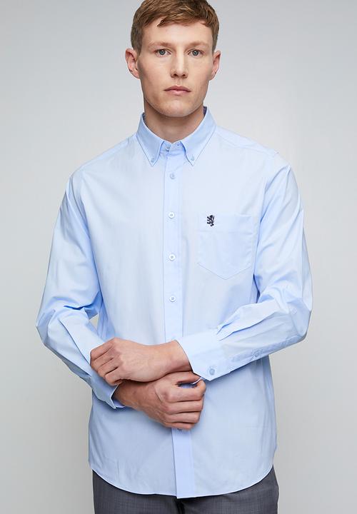 Pringle of Scotland - Pringle Jacob Long Sleeve Classic Stretch Shirt - Light Blue