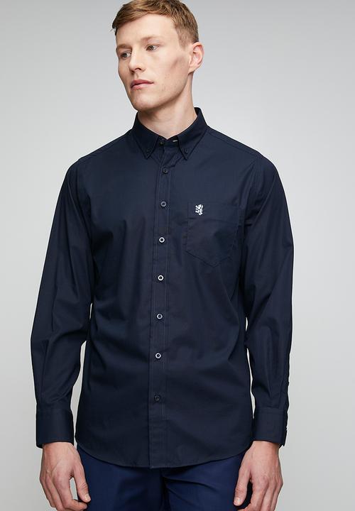 Pringle of Scotland - Pringle Jacob Long Sleeve Classic Stretch Shirt - Navy