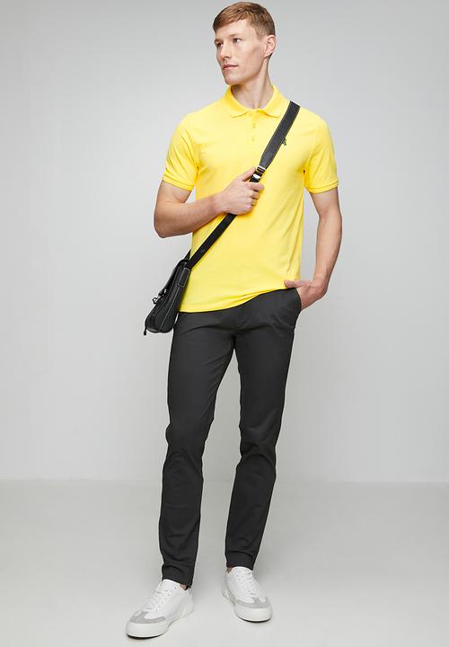 Pringle of Scotland - Pringle Adam Pique Golfer - Sun Yellow