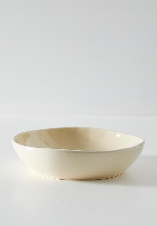 Sixth Floor - Field Flower Stoneware Serving Bowl - Natural 