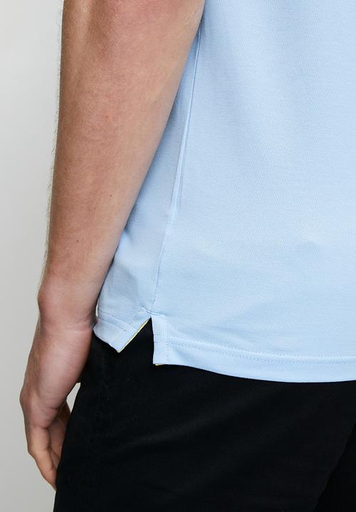 Pringle of Scotland - Pringle Aiden Slim Fit Pique Golfer - Light Blue