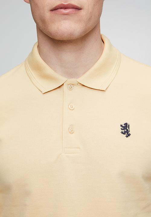 Pringle of Scotland - Pringle Adam Pique Golfer - Biscuit