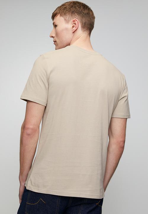 Pringle of Scotland - Pringle Liam Embroidery Tee - Stone