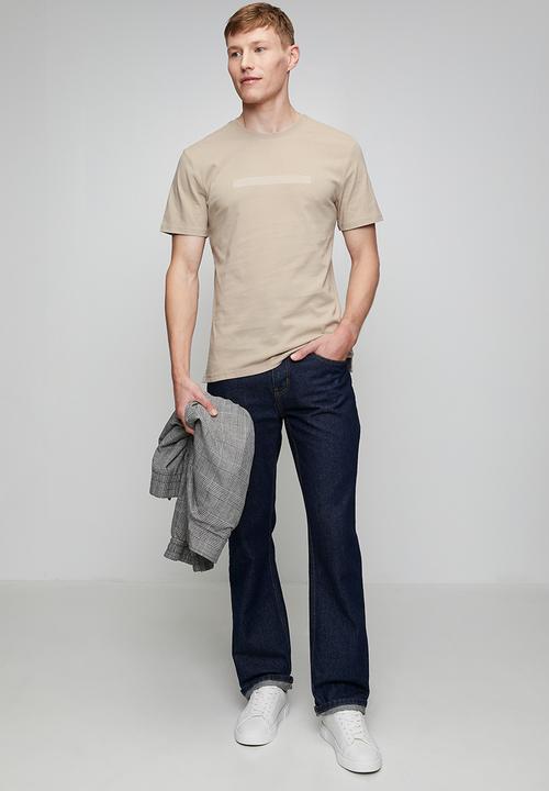 Pringle of Scotland - Pringle Liam Embroidery Tee - Stone